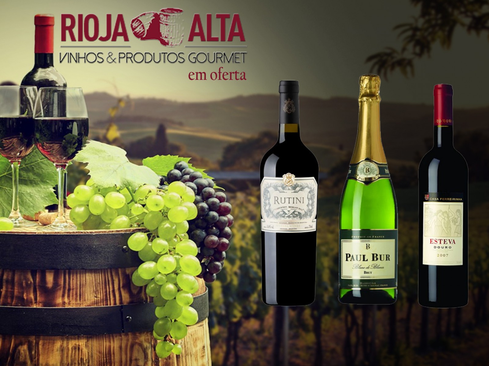 As melhores ofertas de vinho da região
